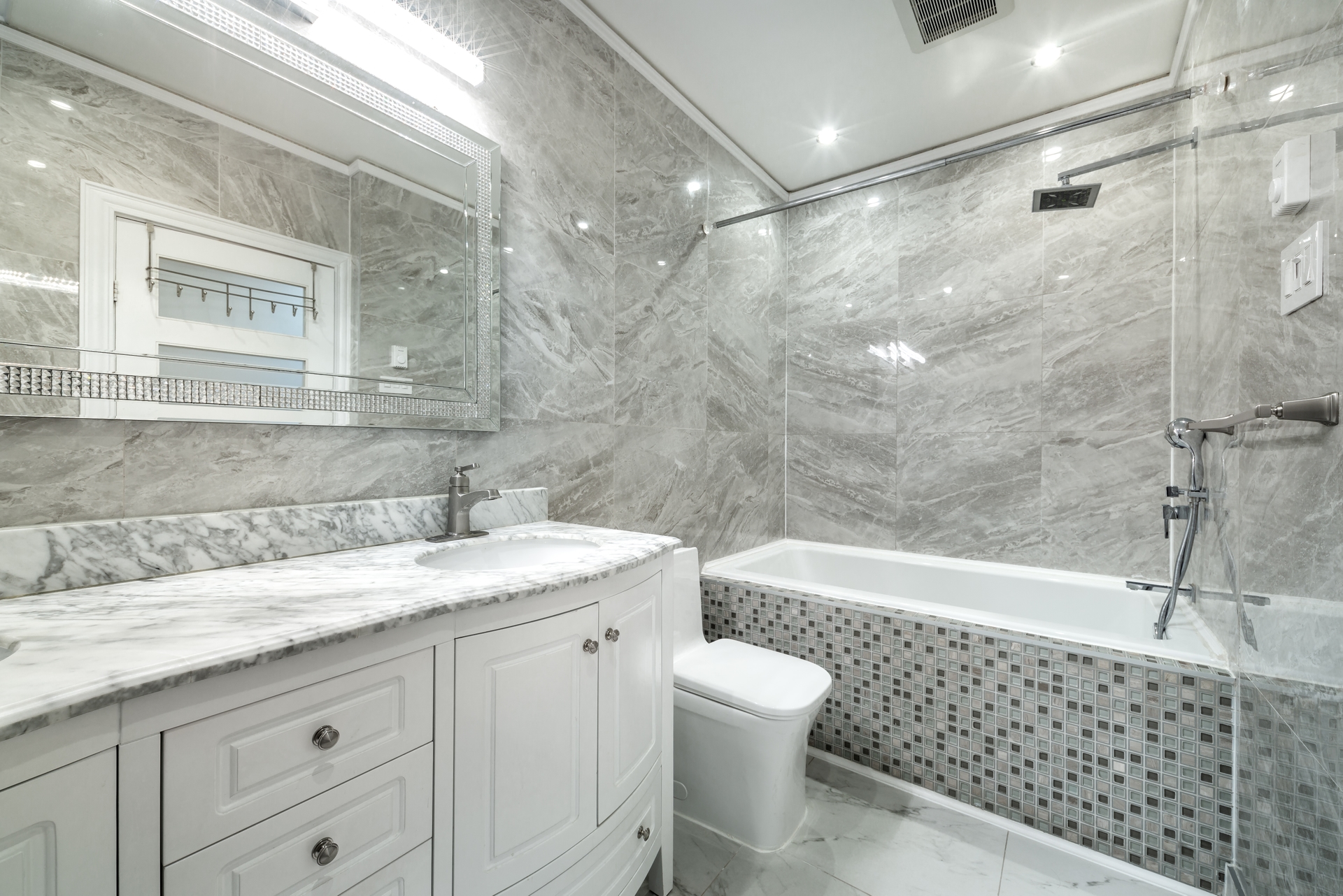 Beautiful bathroom renovation with spa-quality finishes