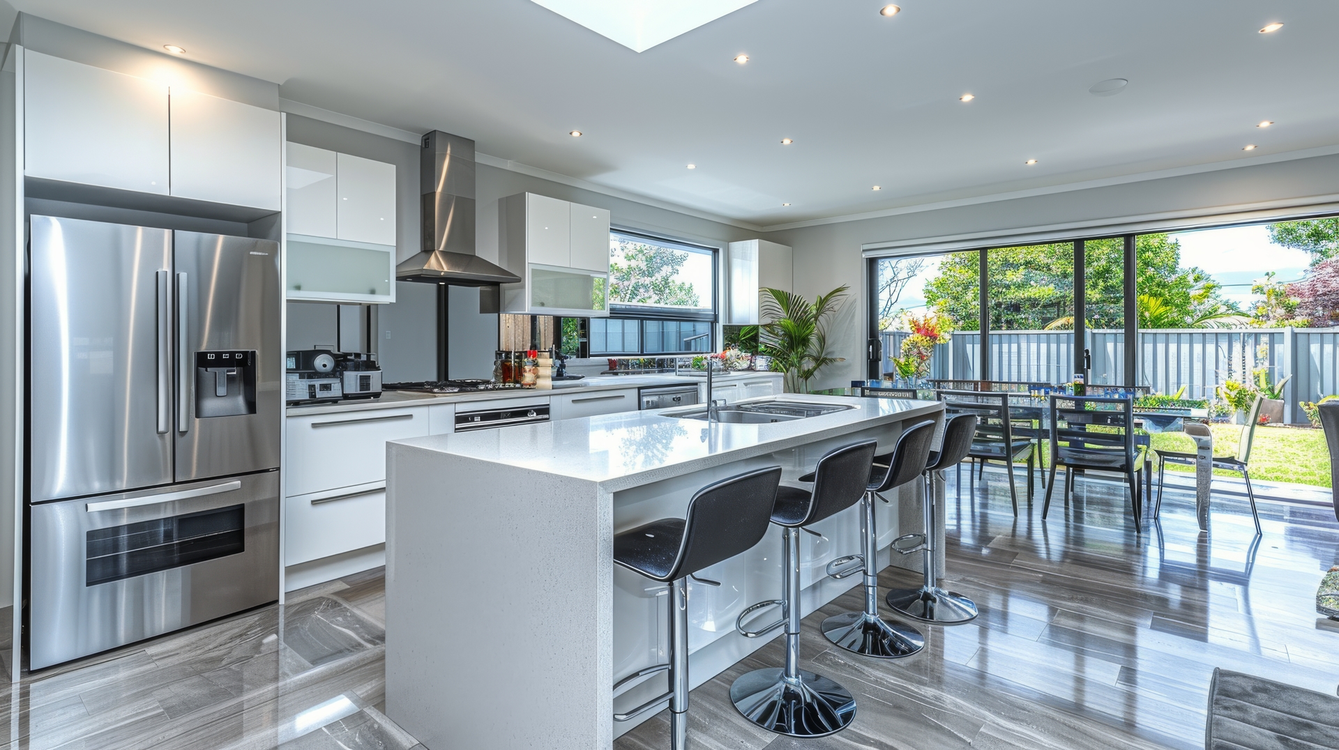 Luxury kitchen renovation with premium finishes and modern design